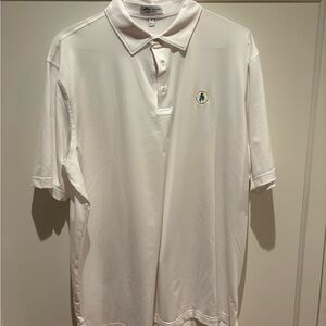 Peter Millar White Polo Shirt Classic Style